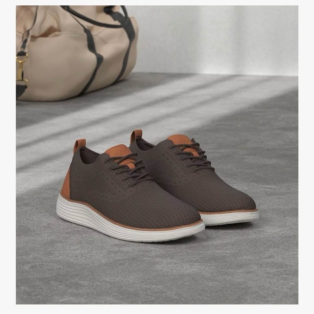 VILOCY Men’s Dress Sneakers Brown